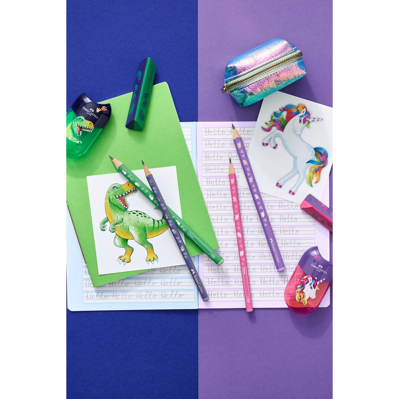 Faber-Castell Молив Еднорог, чернографитен, НВ, розов - Image 2