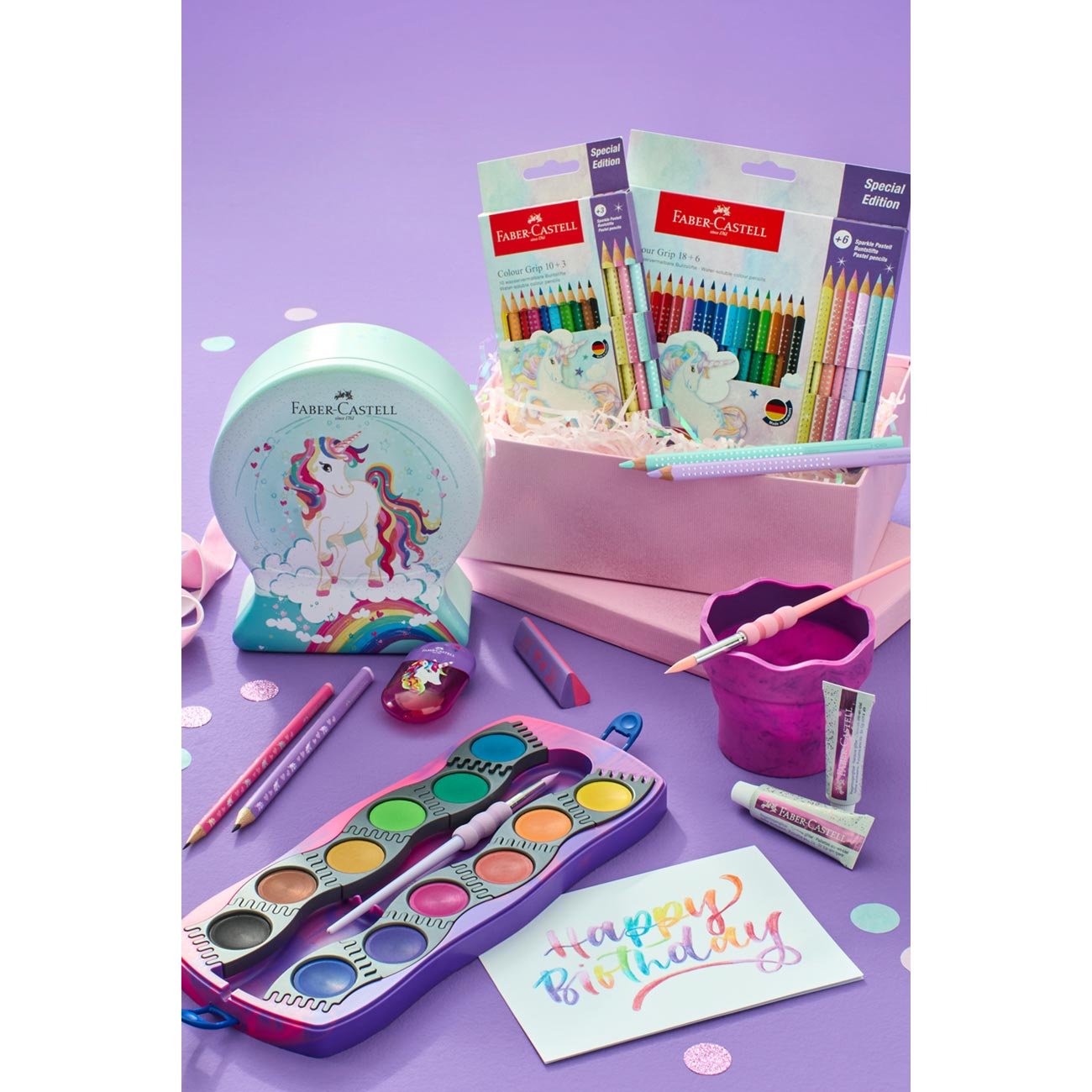 Faber-Castell Молив Еднорог, чернографитен, НВ, розов - Image 3