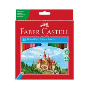 Faber-Castell Цветни моливи Замък, 48 цвята