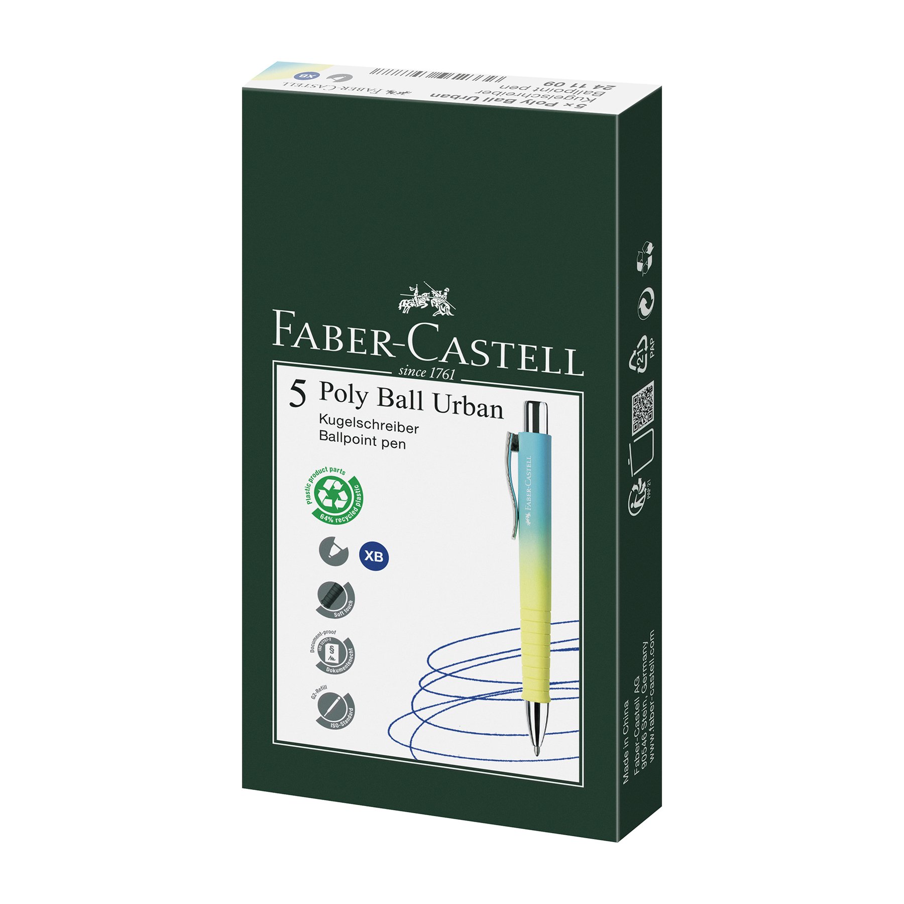 Faber-Castell Химикалка Poly Ball Urban Sunrise - Image 2
