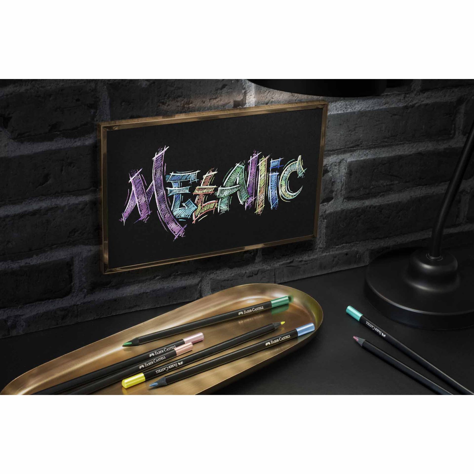 Faber-Castell Моливи Black Edition Metallic, 12 цвята - Image 2