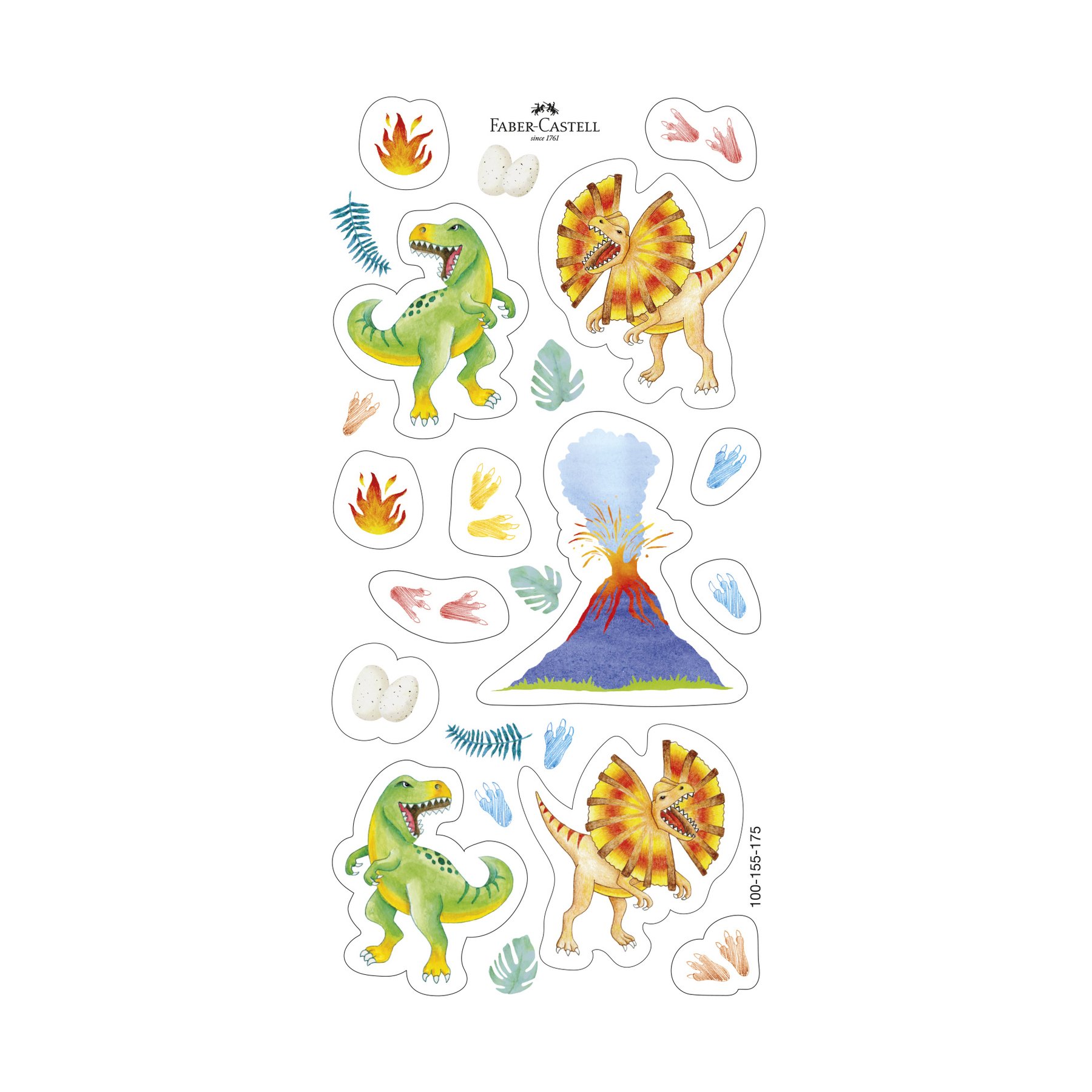 Faber-Castell Цветни моливи Grip 2001 - Динозавър, 10 стандартни и 3 металикови цвята - Image 3