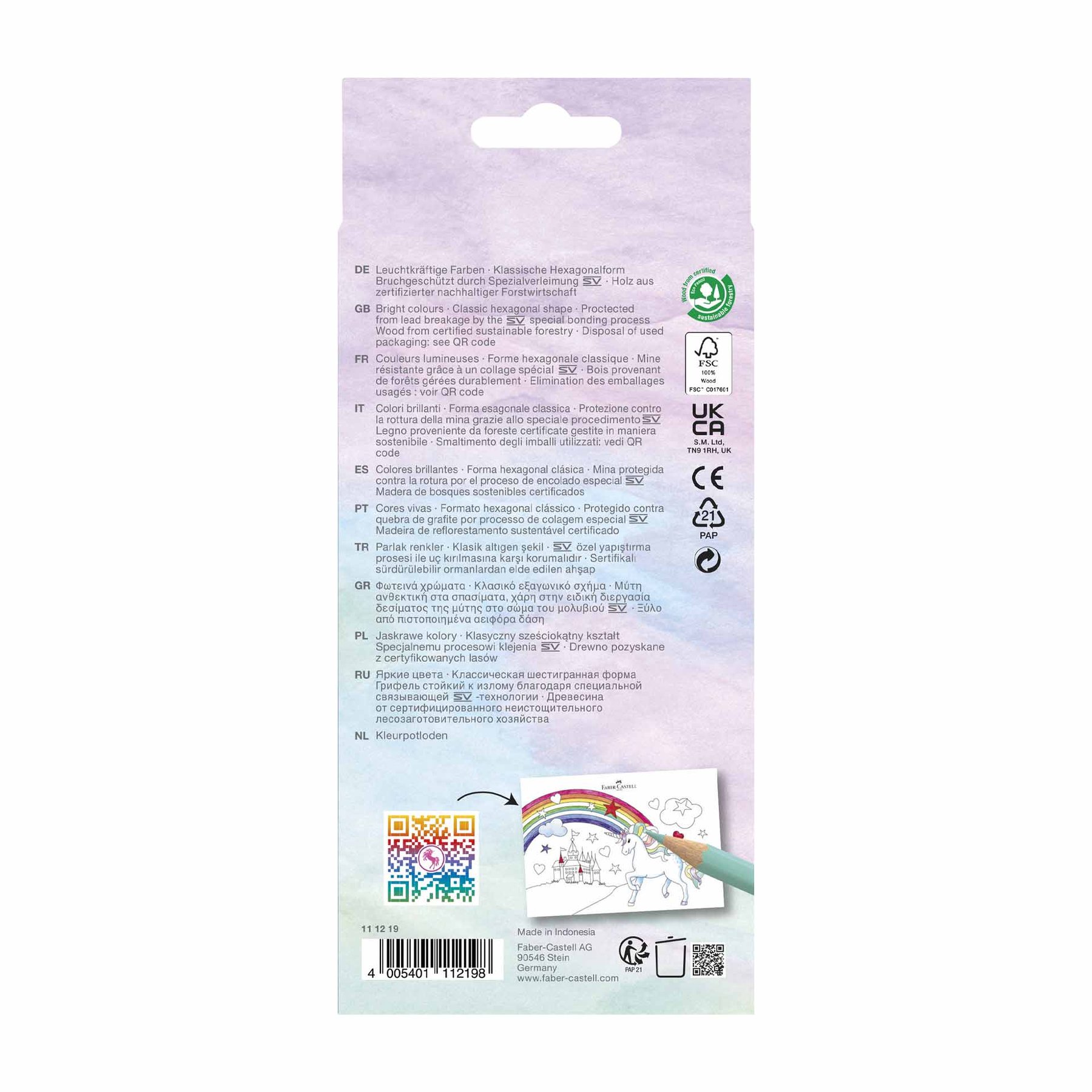 Faber-Castell Цветни моливи Еднорог, 10 стандартни и 3 пастелни цвята - Image 3