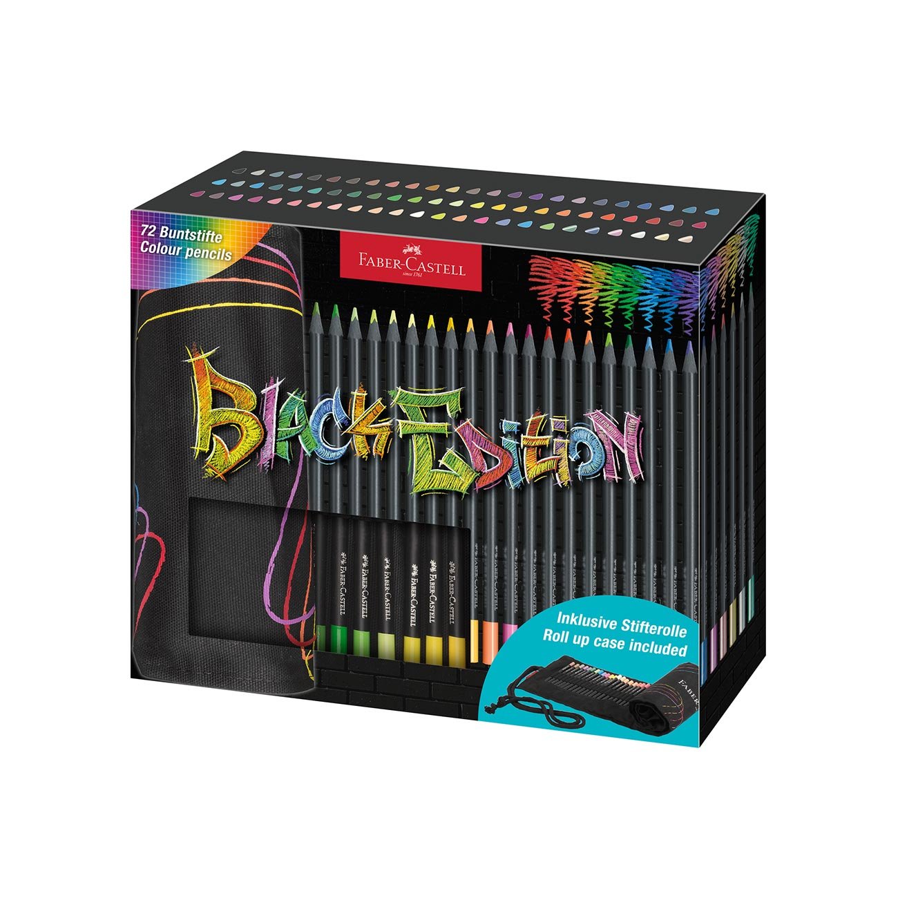 Faber-Castell Моливи Black Edition, на руло, 72 цвята - Image 5