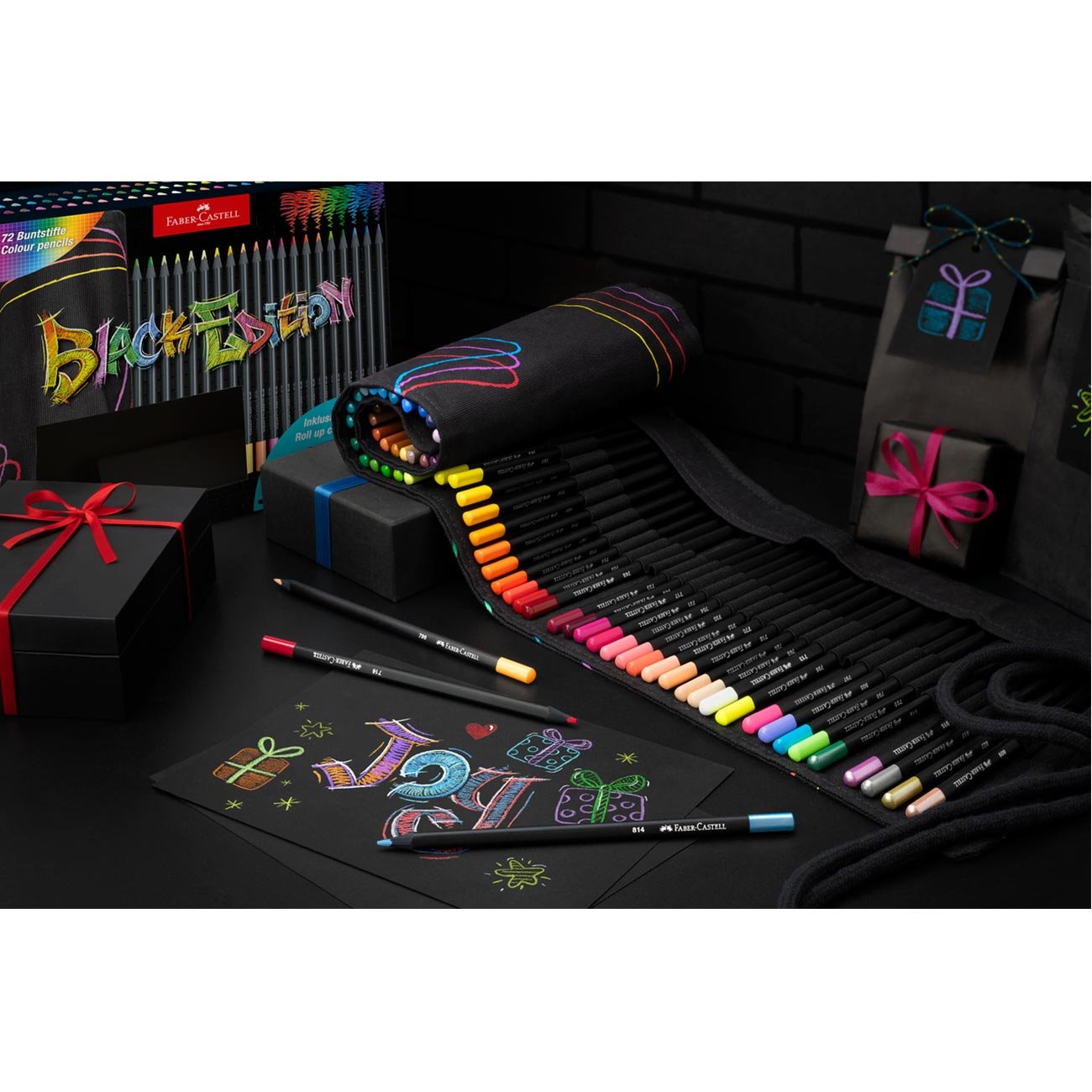 Faber-Castell Моливи Black Edition, на руло, 72 цвята - Image 6