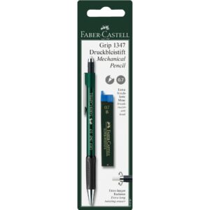 Faber-Castell Автоматичен молив Grip, 0.7 mm, с включени 12 графита