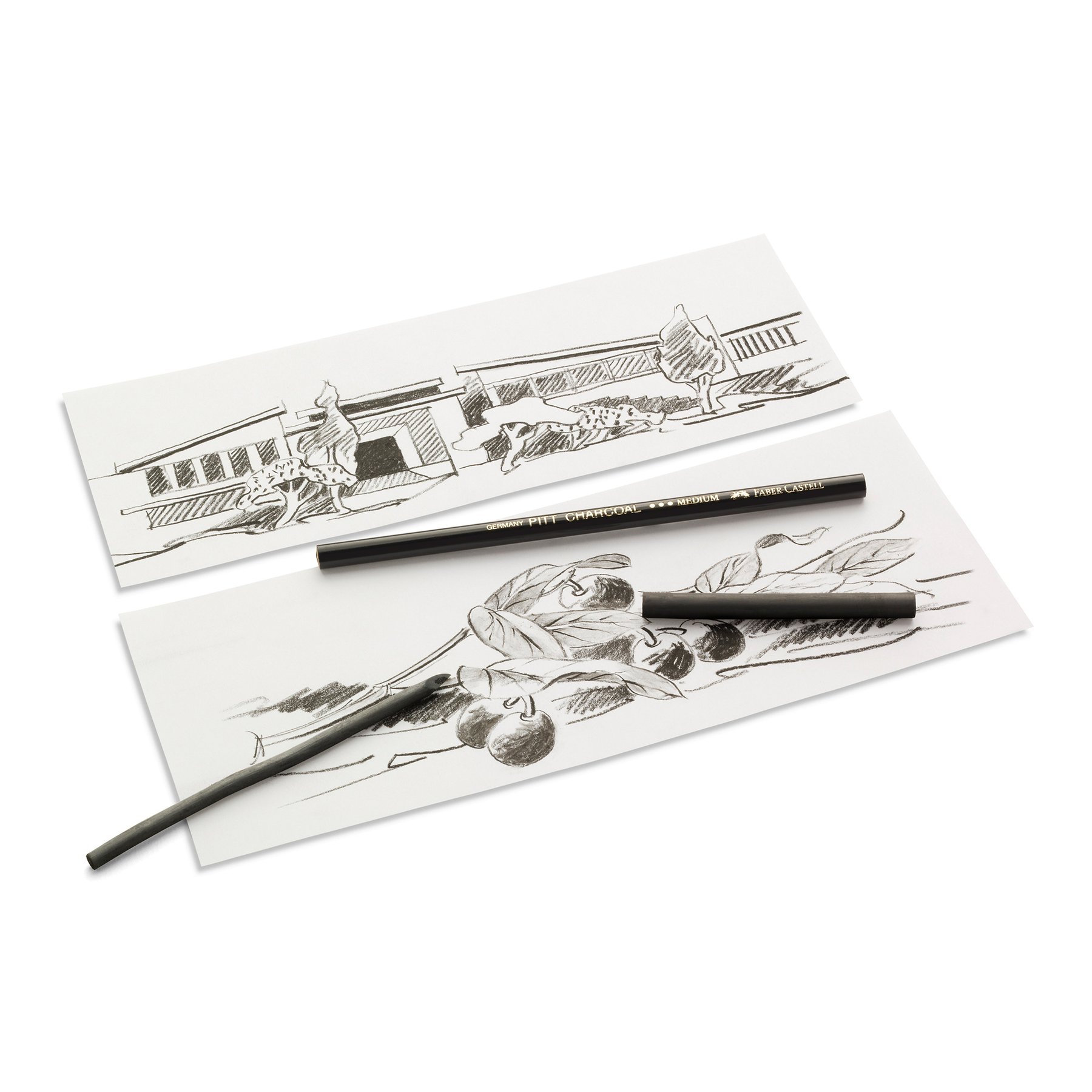 Faber-Castell Натурален въглен Pitt, 5-8 mm, 25 броя - Image 2