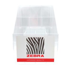 Zebra Дисплей за пишещи средства P10, акрилен, с 10 отделения, прозрачен