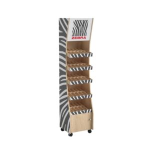 Zebra Дисплей, голям, дървен, 43 х 30 х 200 cm