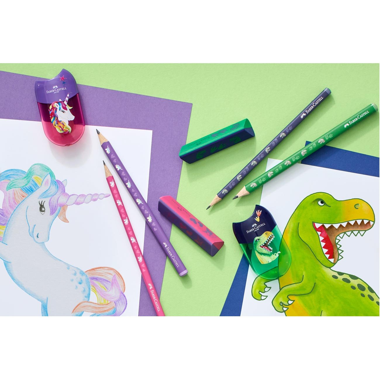 Faber-Castell Острилка Динозавър, двойна - Image 2