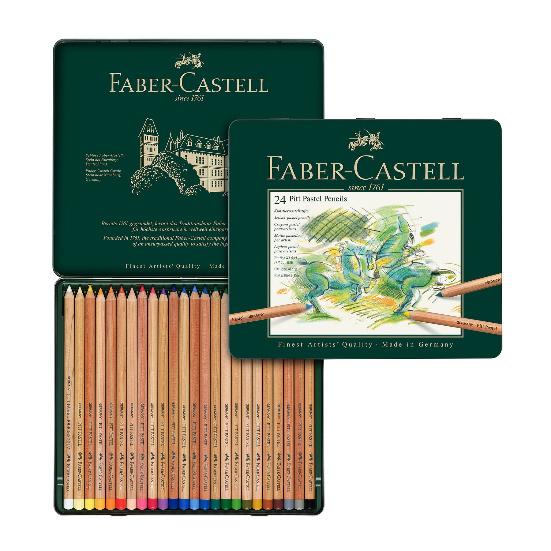Faber-Castell Цветни моливи Pitt Pastel, 24 цвята - Image 6
