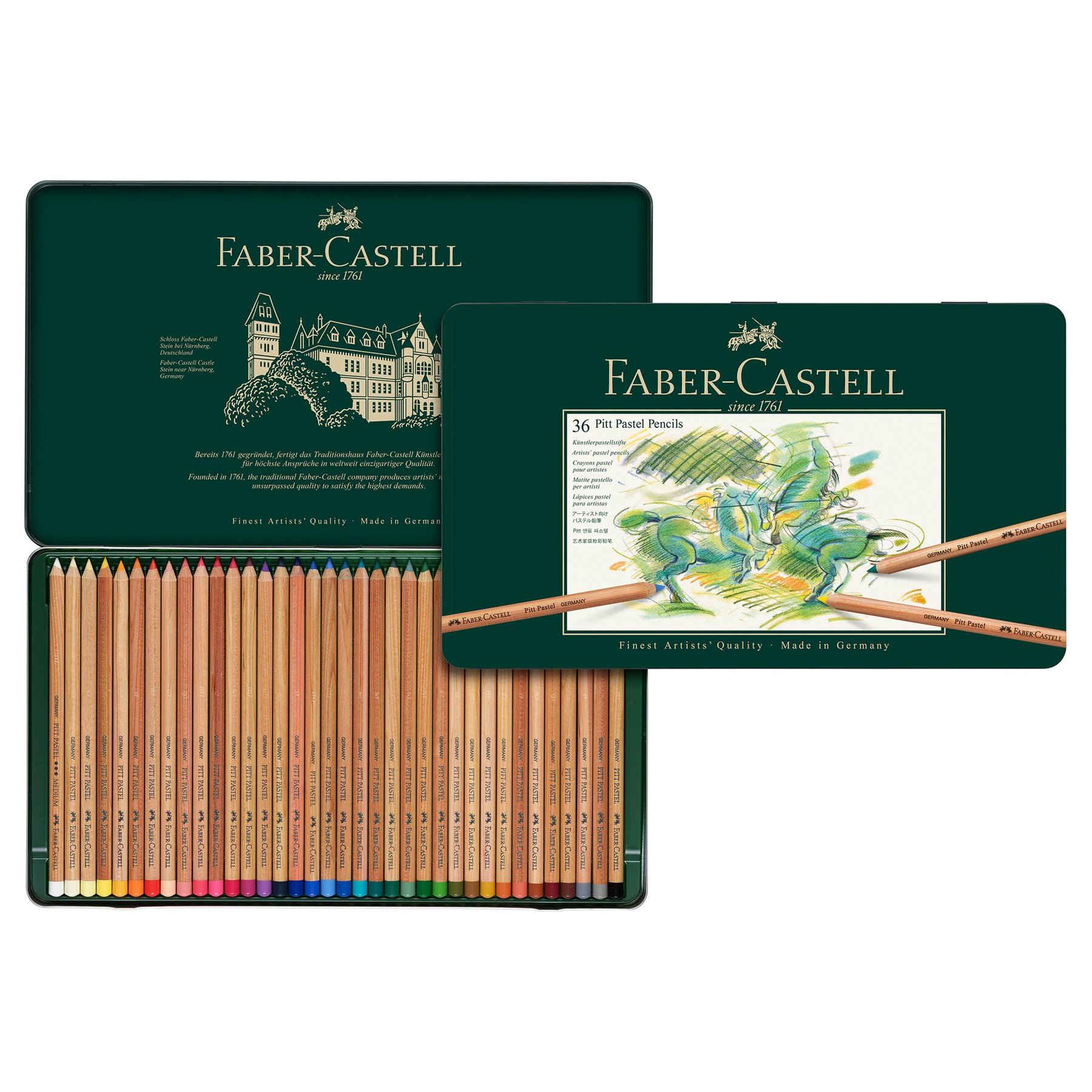 Faber-Castell Цветни моливи Pitt Pastel, 36 цвята - Image 2