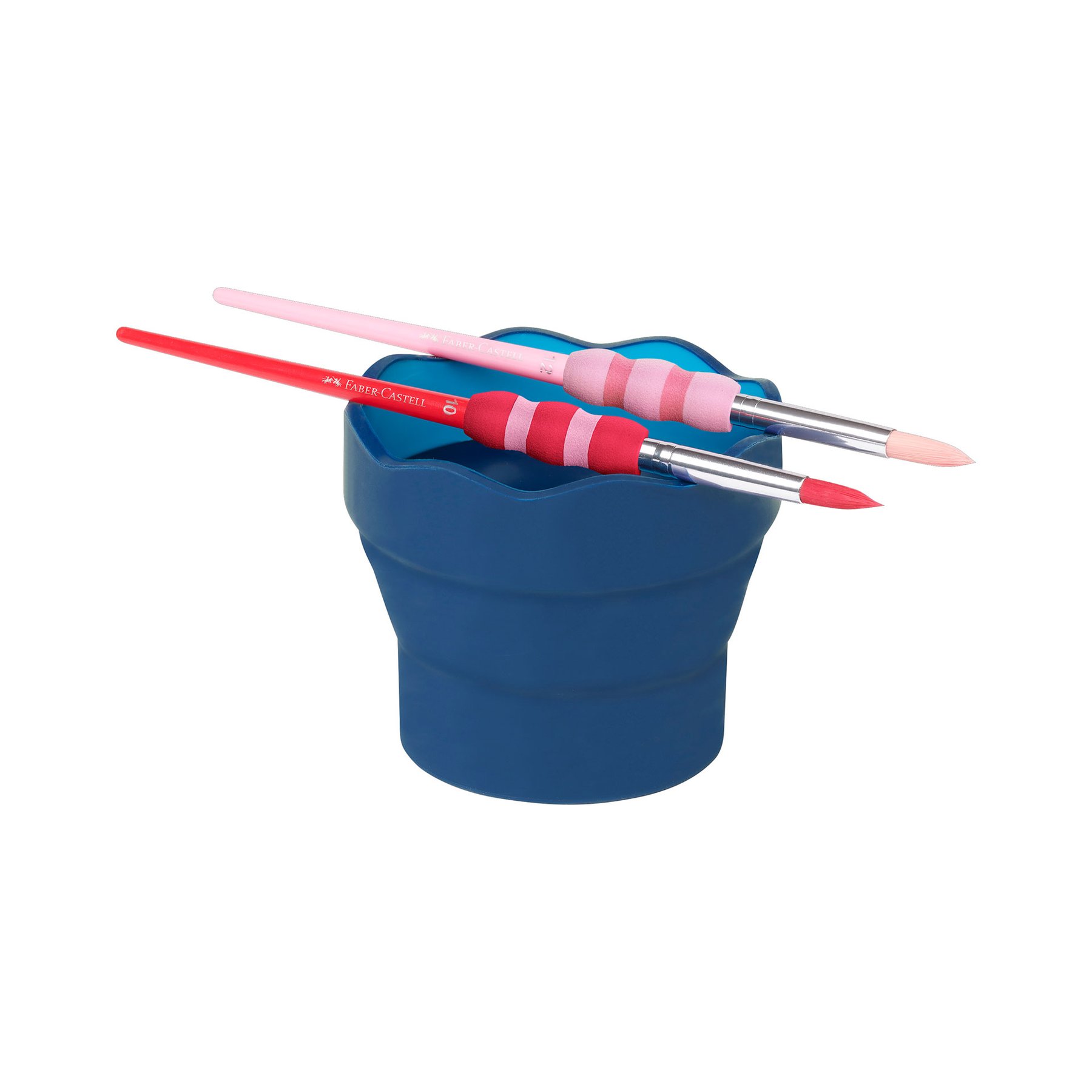 Faber-Castell Чаша за рисуване Clic&Go, сгъваема, синя - Image 4