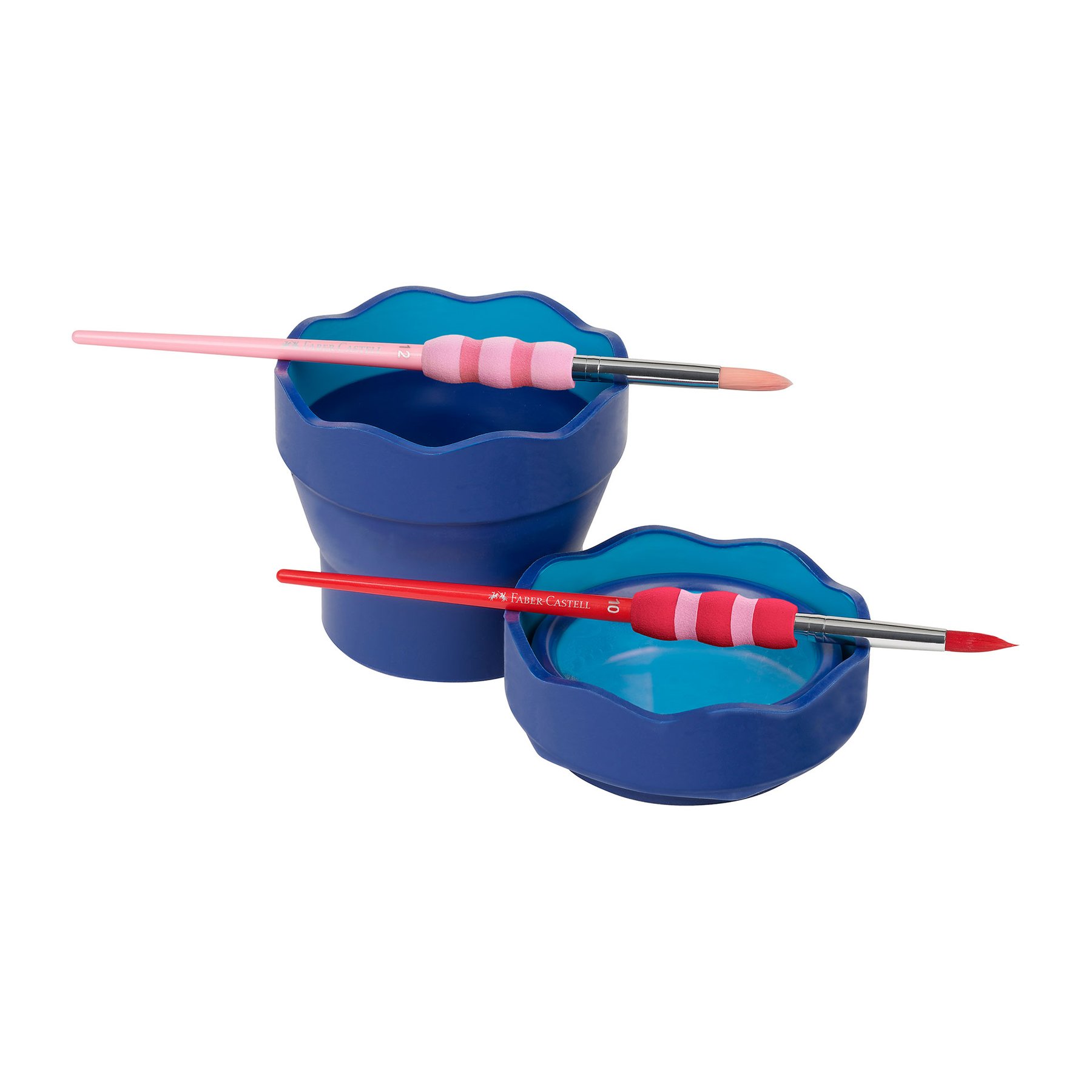 Faber-Castell Чаша за рисуване Clic&Go, сгъваема, синя - Image 5
