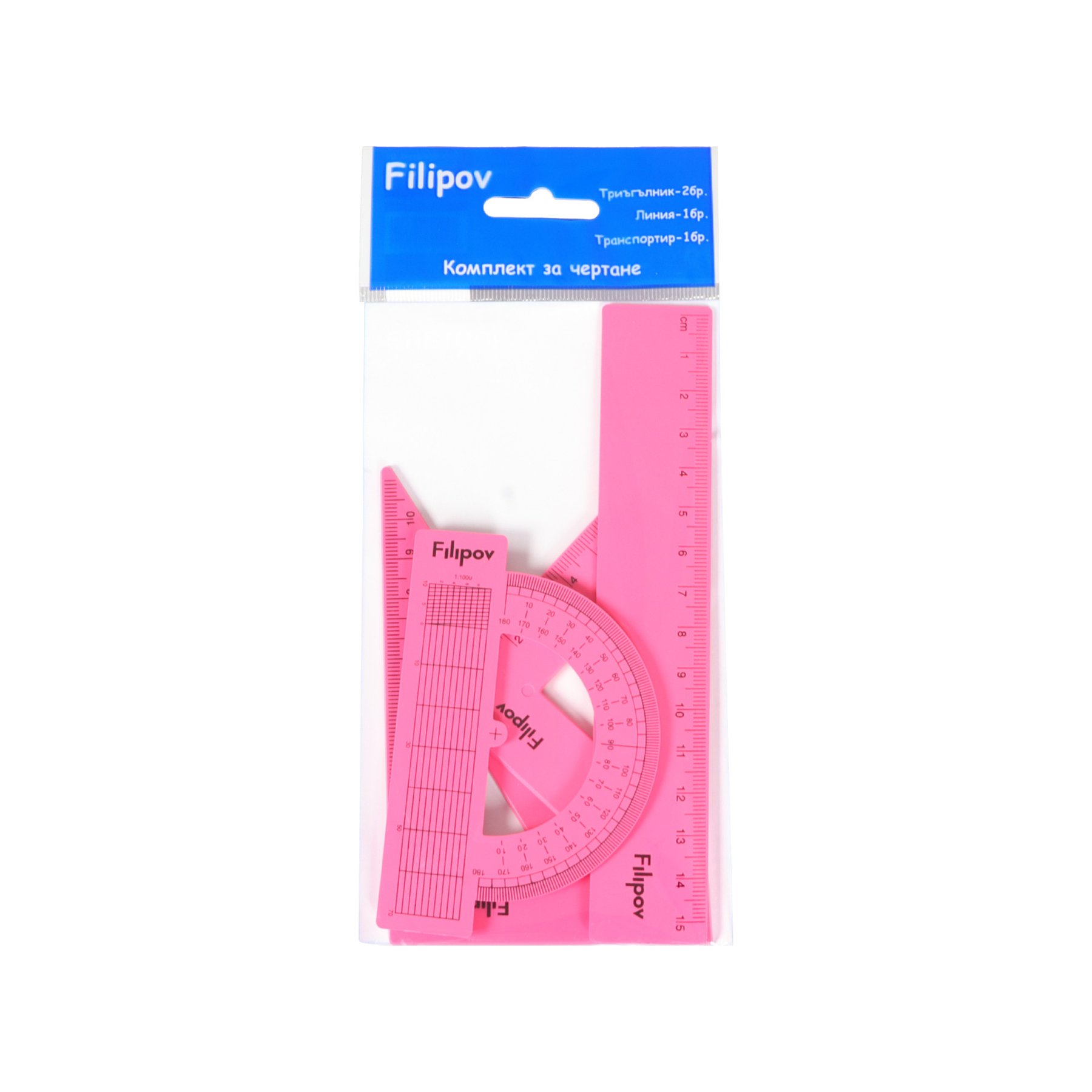 Filipov Чертожен комплект, 4 части, 15 cm, асорти - Image 3