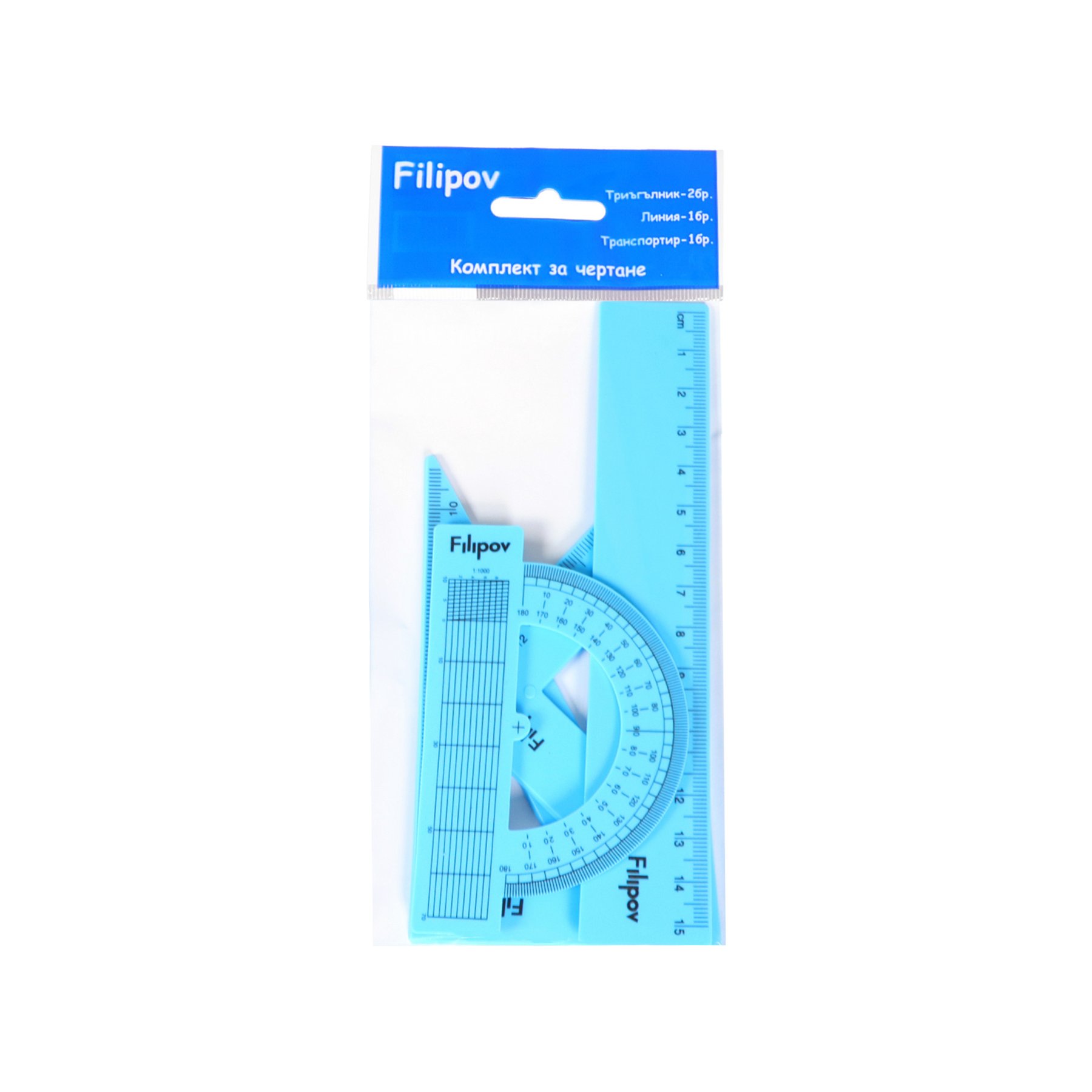 Filipov Чертожен комплект, 4 части, 15 cm, асорти - Image 4