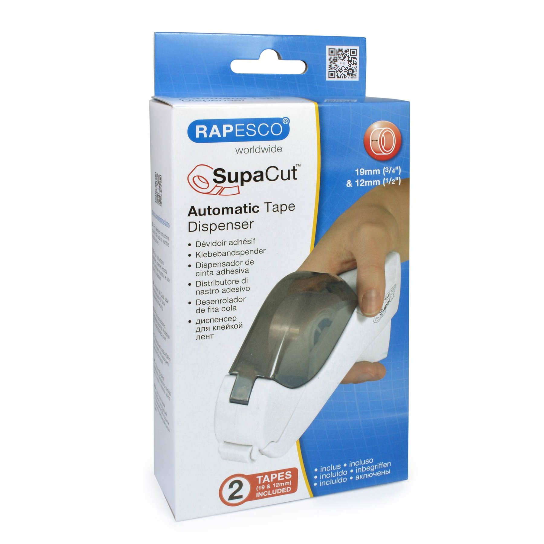 Rapesco Диспенсър за тиксо, Supacut, автоматичен, бял - Image 4