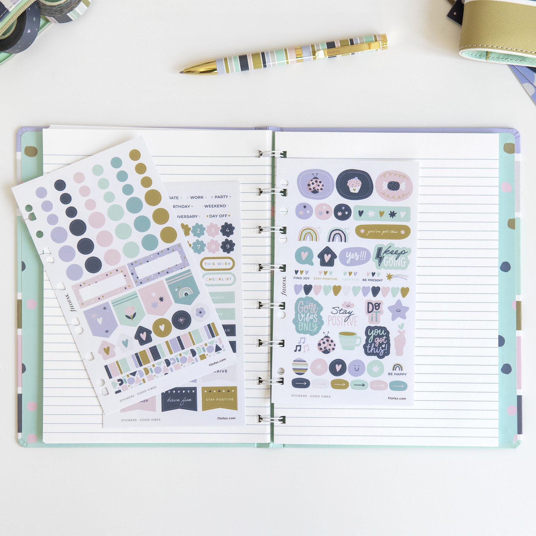 Filofax Самозалепващи се листчета Good Vibes - Image 5