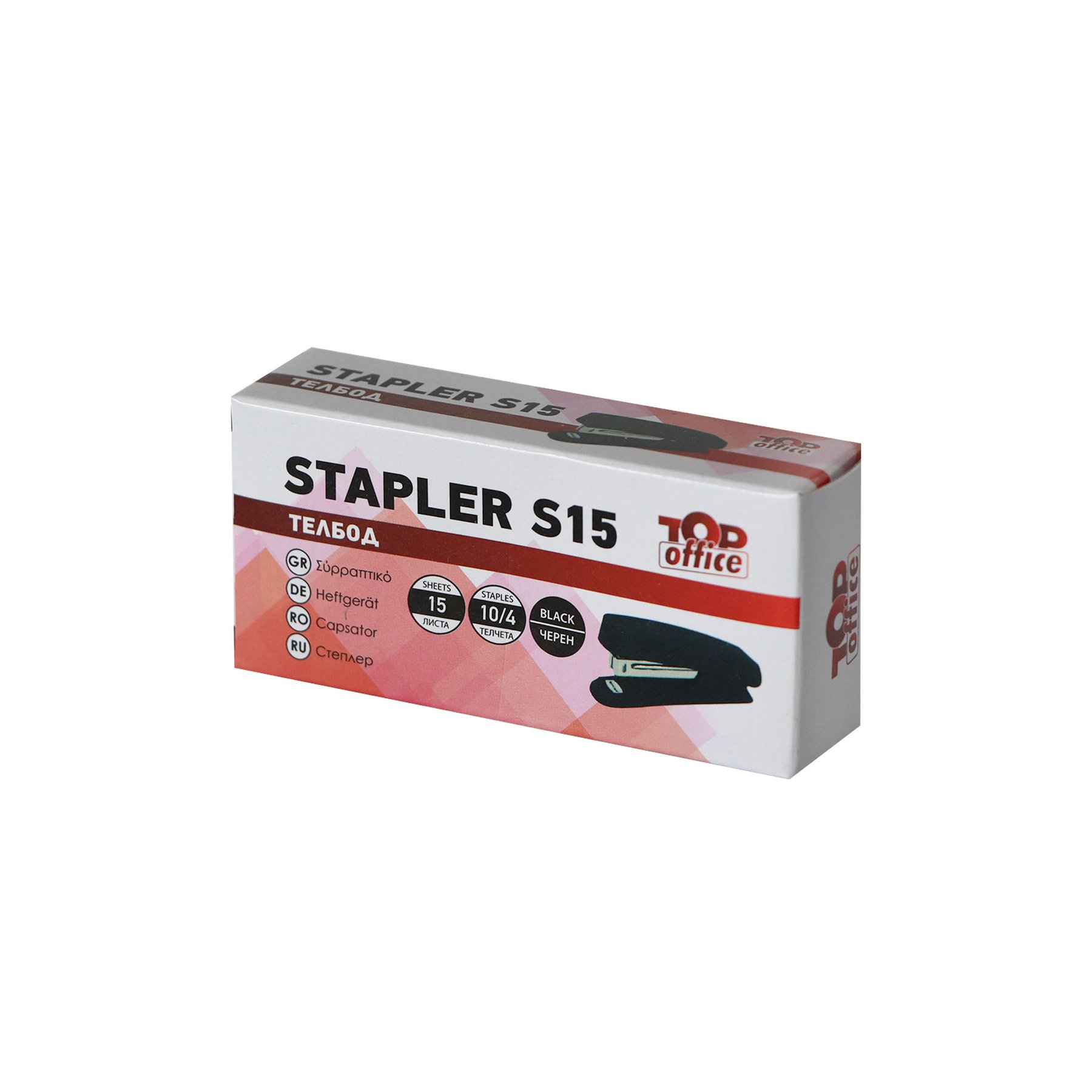 Top Office Телбод S15, 10/4, за 15 листа, черен - Image 3