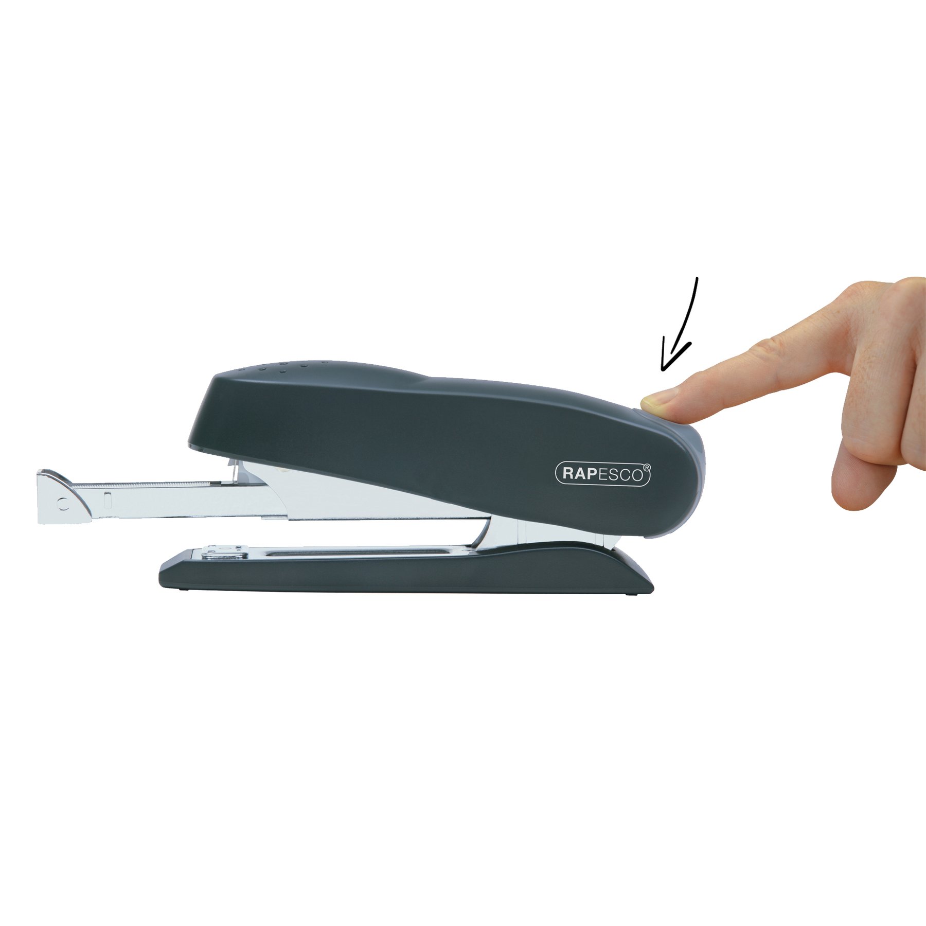 Rapesco Телбод Luna, 24/6 или 24/8, за 20 или 50 листа, черен - Image 2