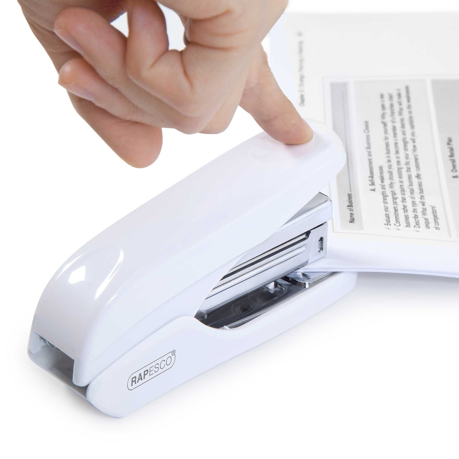 Rapesco Телбод X5-25PS, 24/6, за 25 листа, бял - Image 4