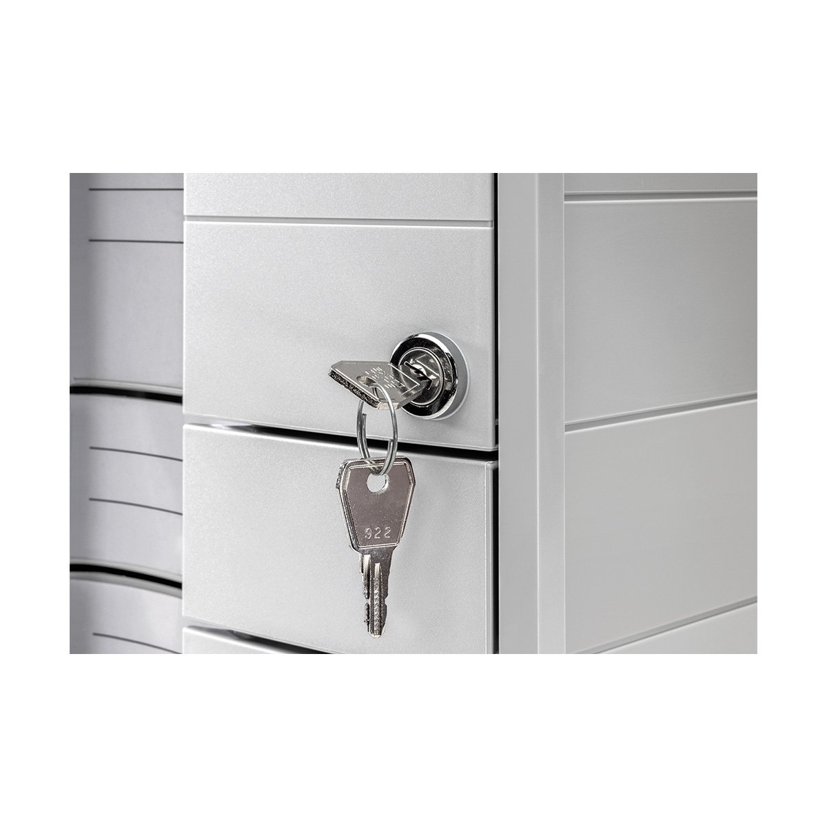 HAN Бокс Impuls, с 3 чекмеджета и заключване, светлосив - Image 4