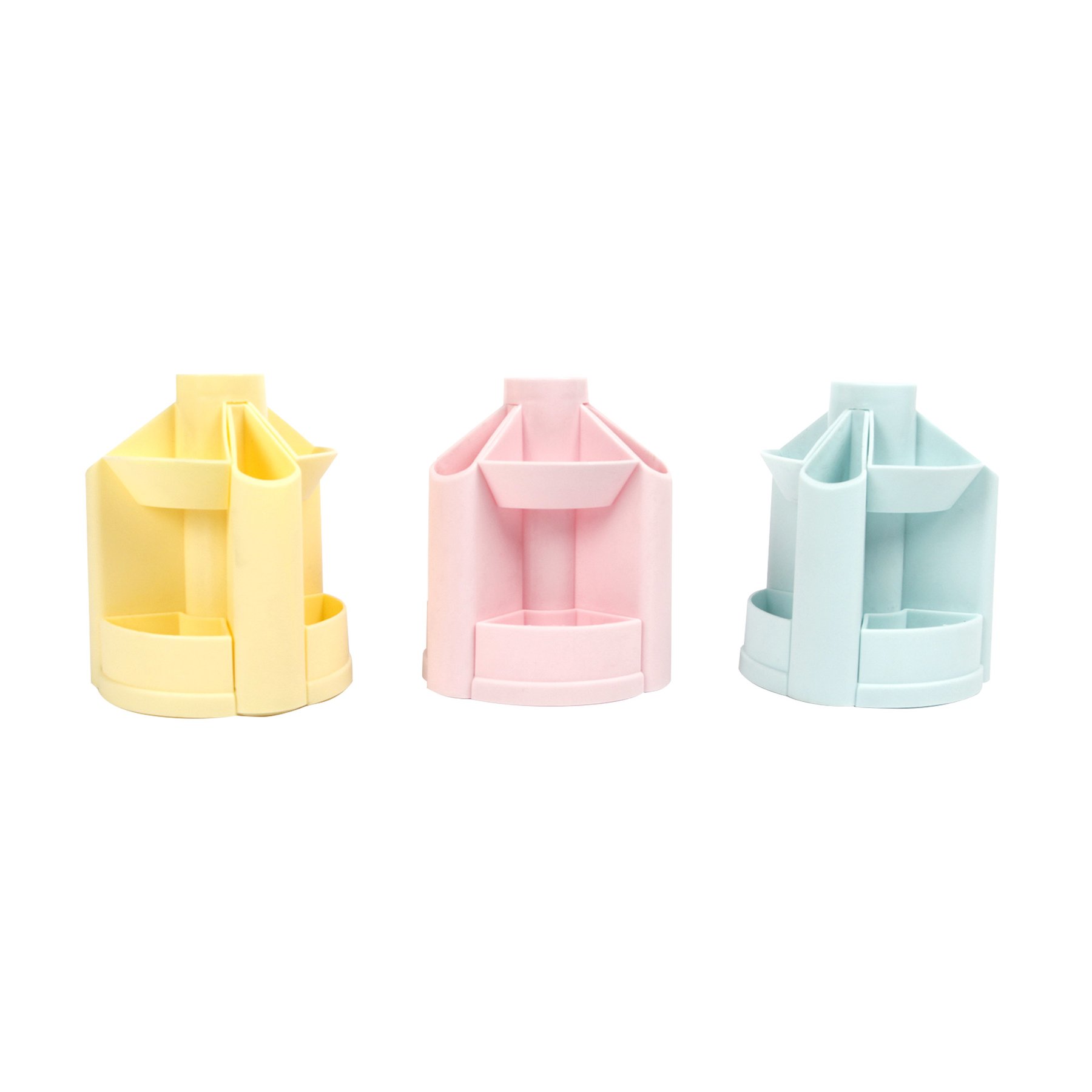 Office 1 Органайзер за бюро Bloom, въртящ се, празен, пастелнорозов - Image 2