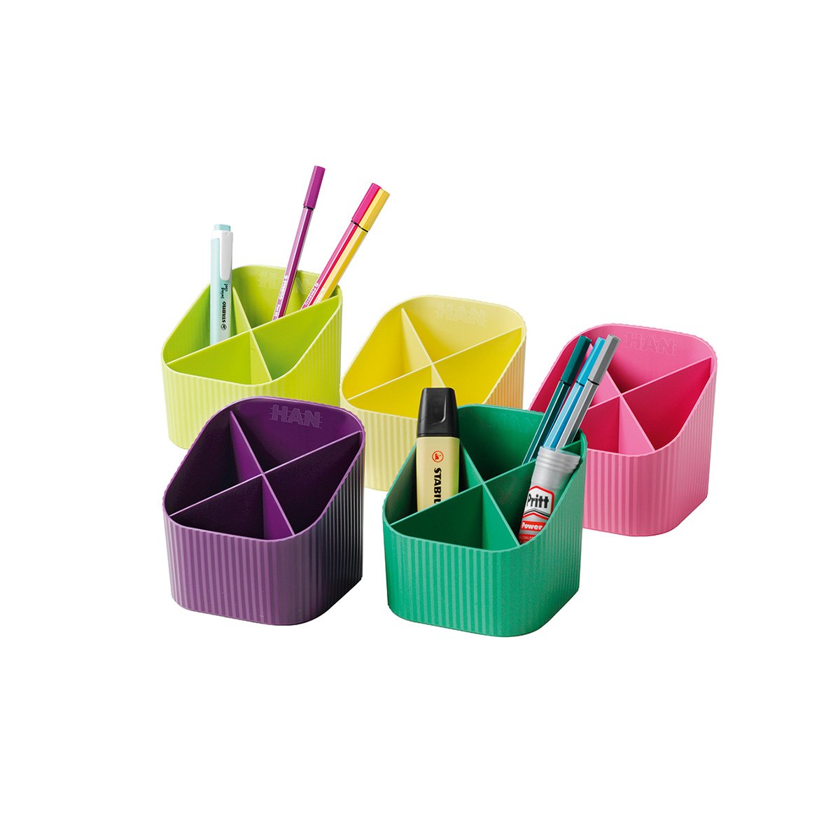 HAN Органайзер бюро Re-Loop, с 4 отделения, розов - Image 5