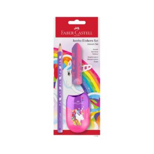 Faber-Castell Молив Еднорог, НВ, с гума и острилка