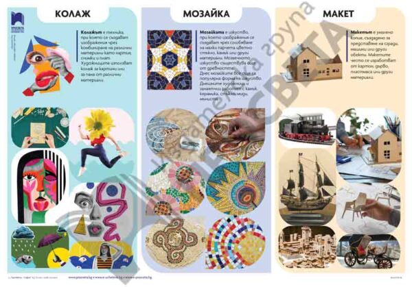 Табло „Мозайка, макет и колаж”