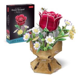 CubicFun Пъзел 3D Flower Bouquet Роза 120ч.
