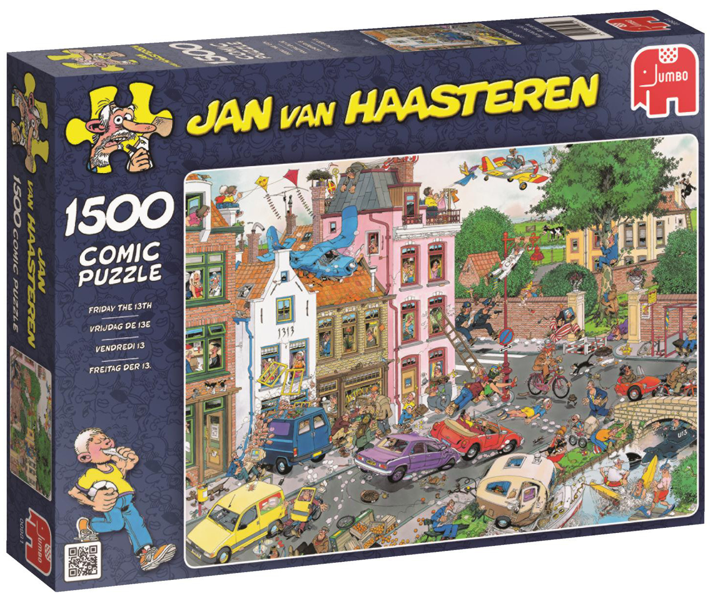 Пъзел Jumbo от 1500 части - Петък, 13-ти, Ян ван Хаастерен