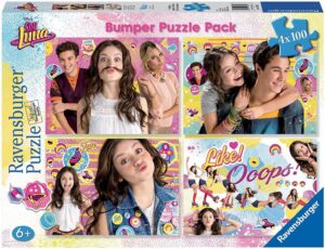 Пъзел Ravensburger от 4 x 100 части - Сой Луна и приятелите ѝ