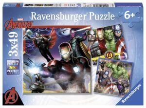 Пъзел Ravensburger от 3 x 49 части - Отмъстителите