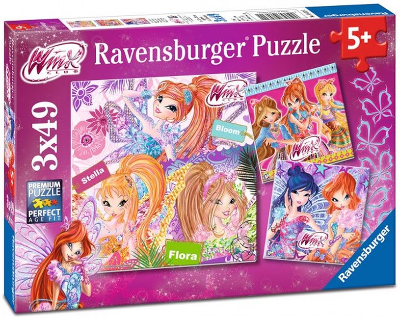 Пъзел Ravensburger от 3 x 49 части - Winx