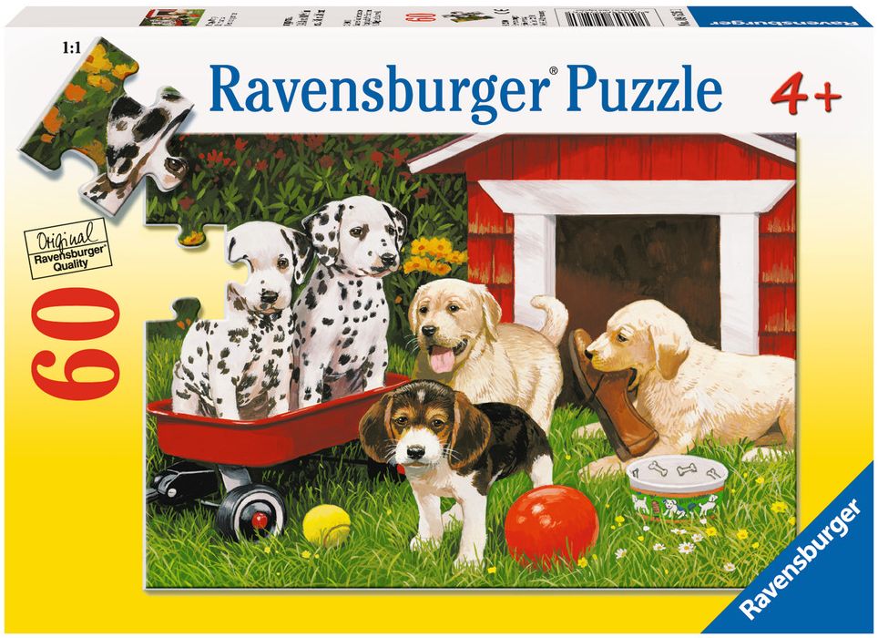 Пъзел Ravensburger от 60 части - Малки кученца