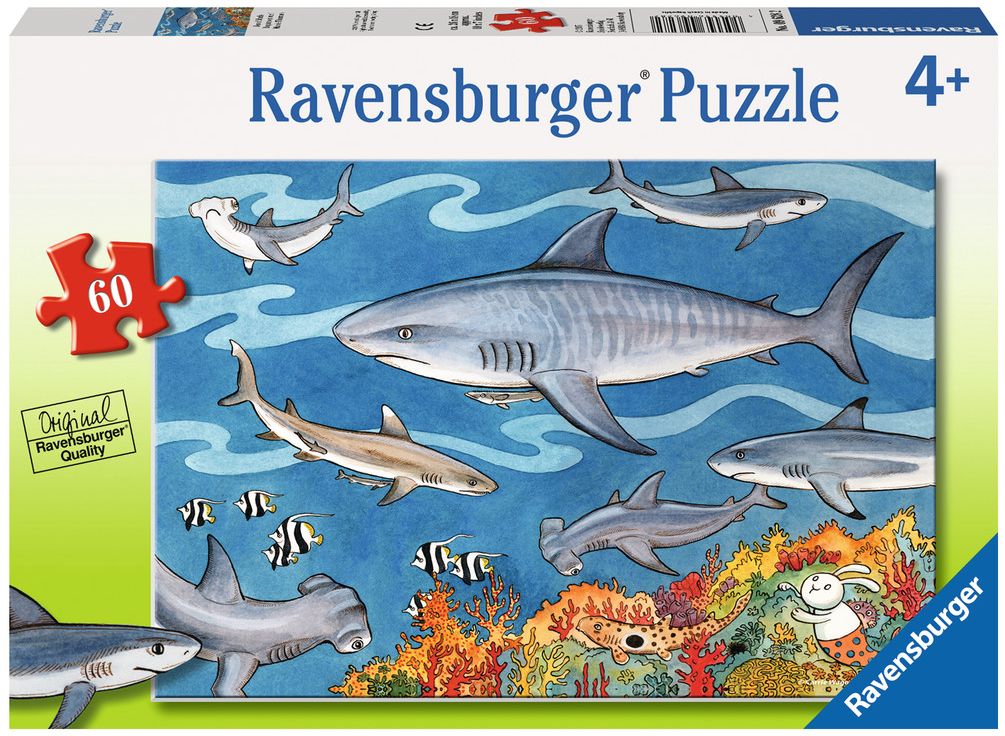 Пъзел Ravensburger от 60 части - Море с акули