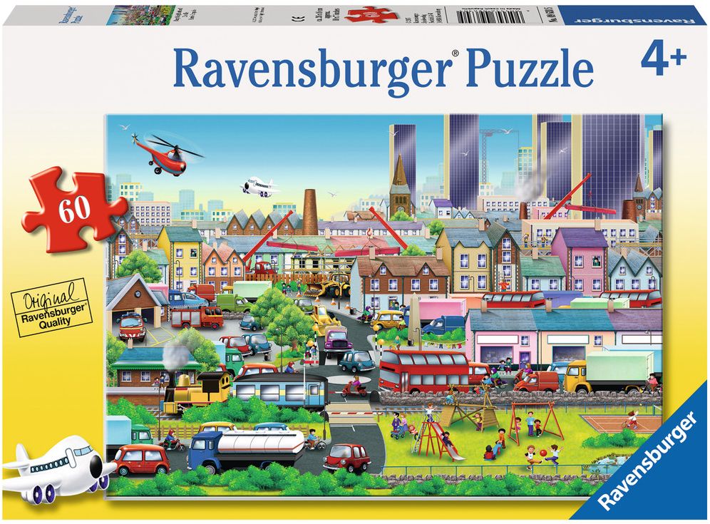 Пъзел Ravensburger от 60 части - Зает квартал
