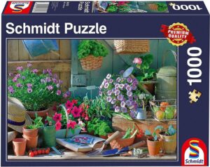 Пъзел Schmidt от 1000 части - На градинската маса