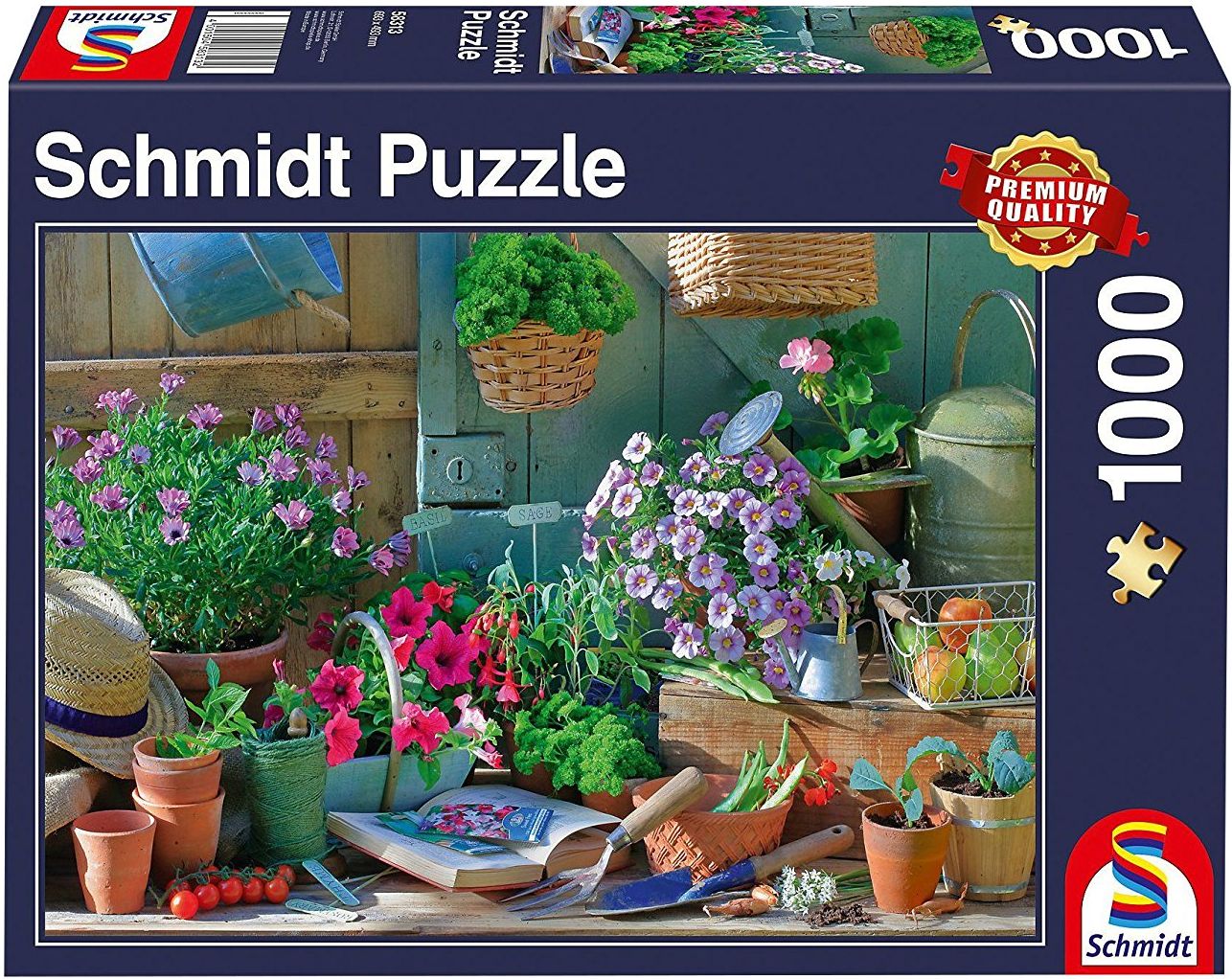 Пъзел Schmidt от 1000 части - На градинската маса