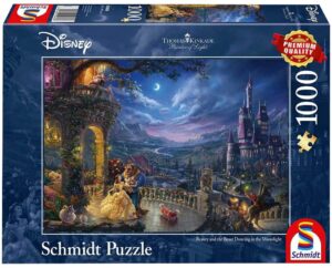 Пъзел Schmidt от 1000 части - Красавицата и Звяра, Томас Кинкейд