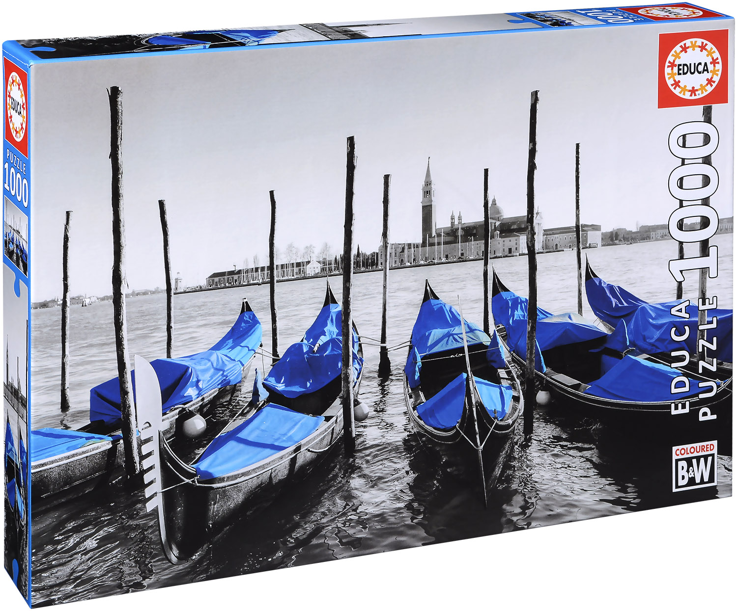 Пъзел Educa от 1000 части - Венециански гондоли