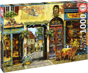 Пъзел Educa от 1000 части - Кафене La Palette, Виктор Швейко