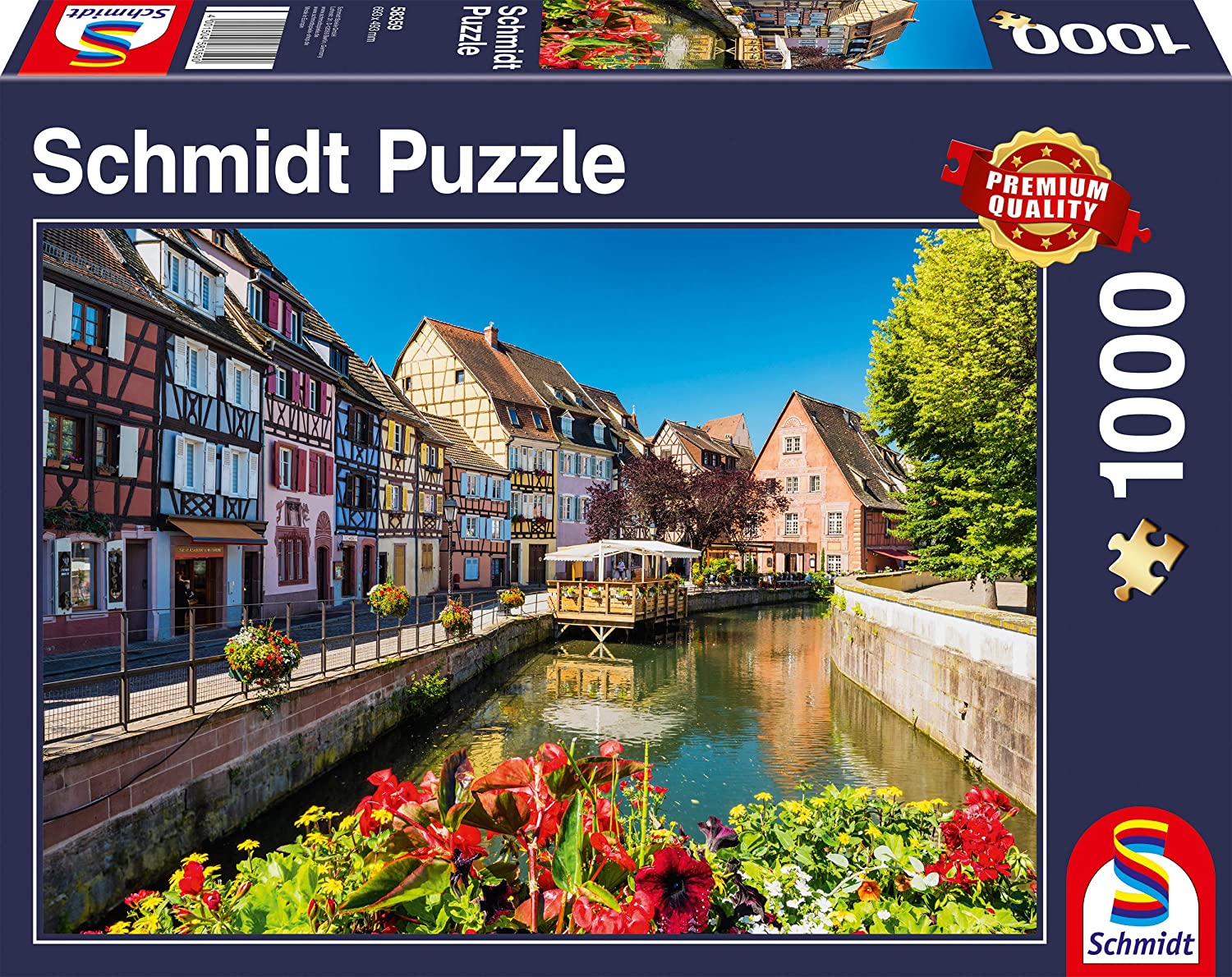 Пъзел Schmidt от 1000 части - Къщите край канала