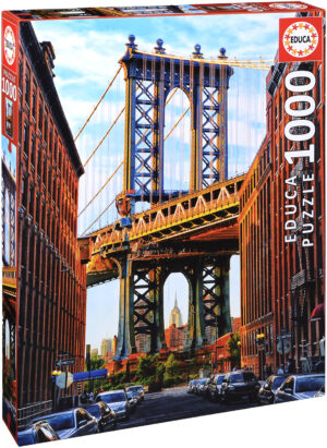 Пъзел Educa от 1000 части - Манхатън бридж, Ню Йорк
