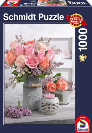Пъзел Schmidt от 1000 части - Провинциален стил и рози