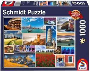 Пъзел Schmidt от 1000 части - Ваканция в Италия
