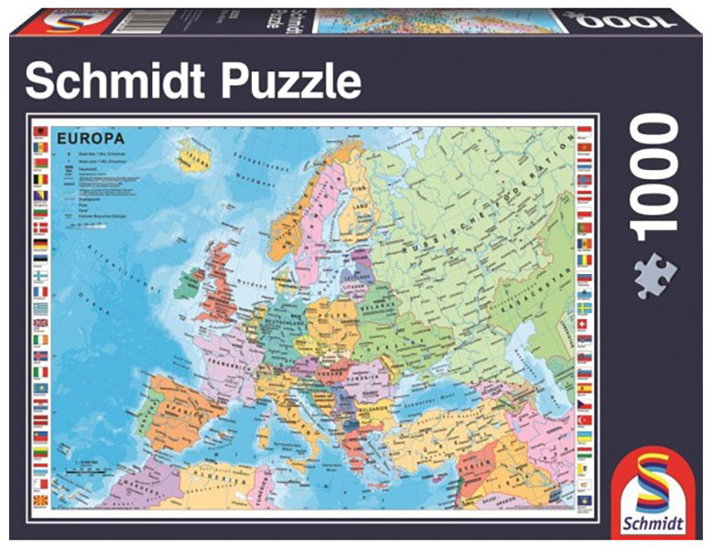 Пъзел Schmidt от 1000 части -Държавите в Европа