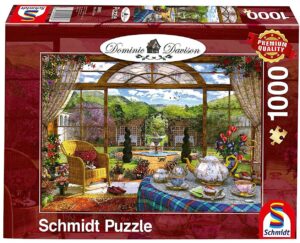 Пъзел Schmidt от 1000 части - Гледка от консерваторията, Доминик Дейвисън