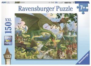 Пъзел Ravensburger от 150 XXL части - Полетът на дракона